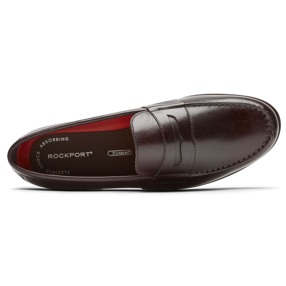 Rockport Loafers For Mens Dark Brown - Classic Lite 2 Penny - UW9312685